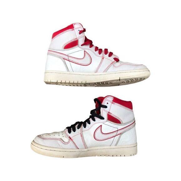 2018 Nike Air Jordan 1 Retro High OG Phantom Gym Red Size 9 - Picture 2 of 16